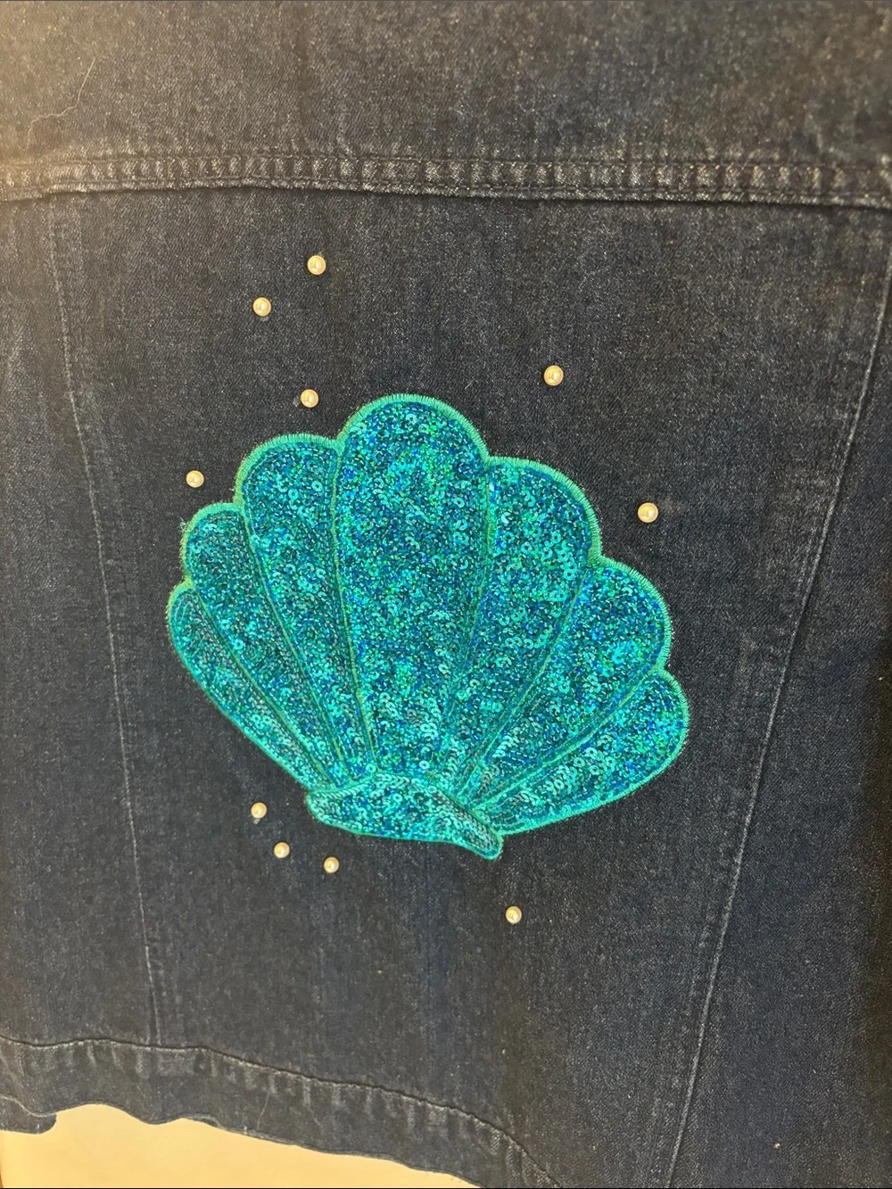 NWT Disney The Little Mermaid Jean Jacket! Youth 11/12